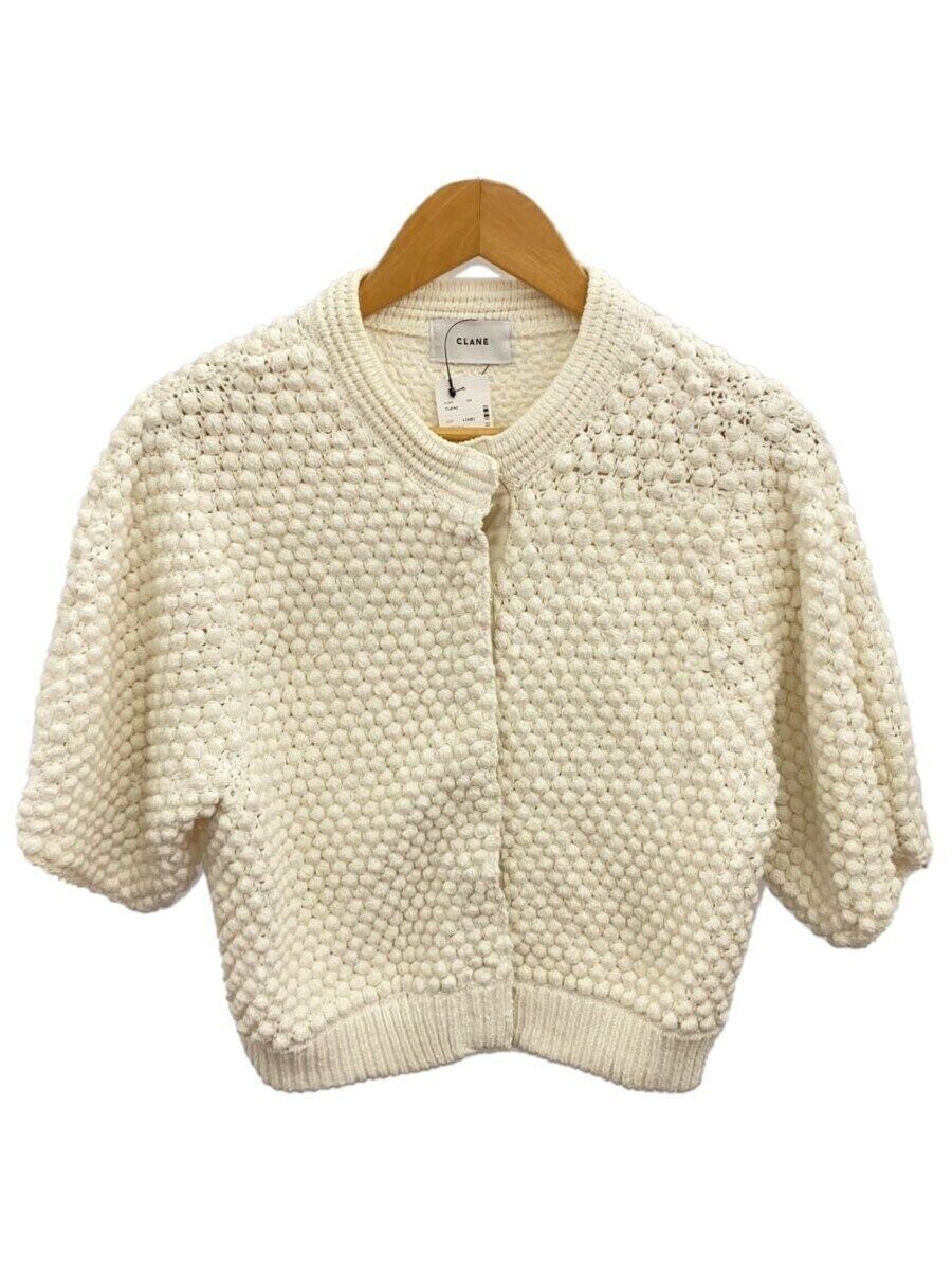CLANE◇DOT LINE HALF SLEEVE KNIT CARDIGAN