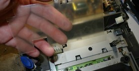 Sega Saturn Japan HST-3210 & 3220 5-Pin Long Board PSU Bottom Plastic Plate ONLY