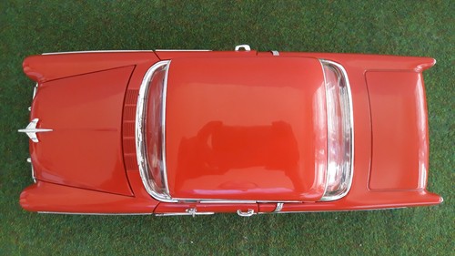 CHEVROLET CHEVY BEL AIR 1955 rouge 1/18 AMERICAN MUSCLE ERTL 7846 voiture miniat - Picture 3 of 8