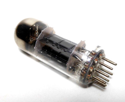 RCA USA 6350 Tube Black Oval Plate Dimple [ ] Getter VTL Joule - USED Test NOS