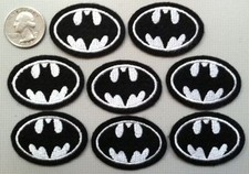 Batman patches batman patch iron or sew on batman 1.75" wide iron on 8 patches