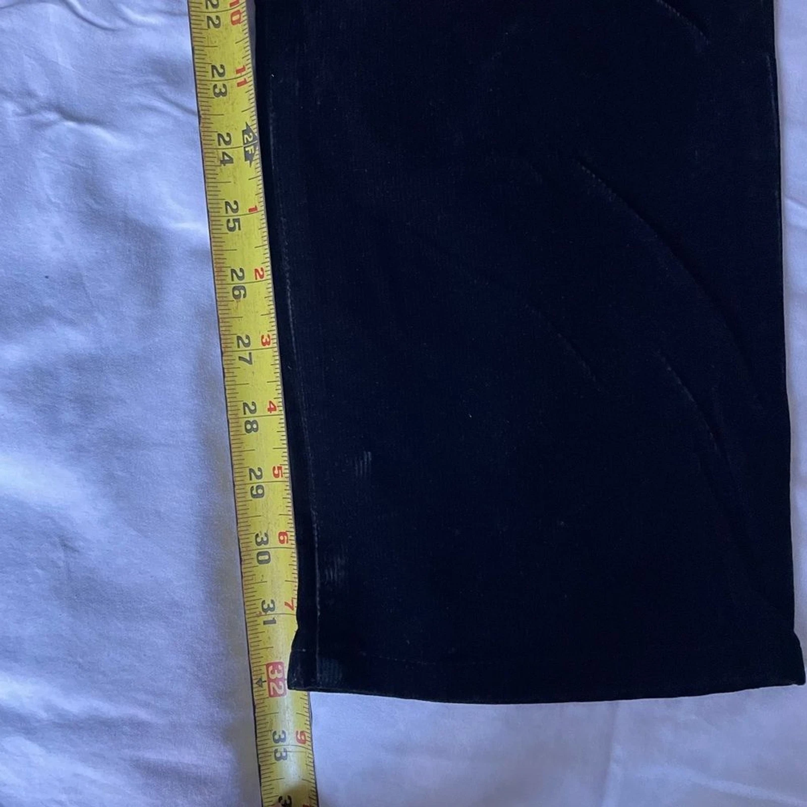 Pantalone Versace Classic anni 90 in velluto a coste nero 34" vita 32" cucitura interna