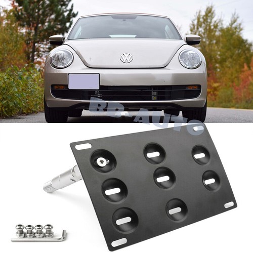 Bumper Tow Hook Hole License Plate Holder Bracket For 98-10 Volkswagen Beetle - Picture 1 of 4