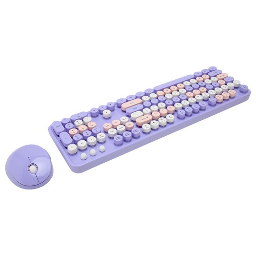 Wireless Keyboard Mouse Combo 2.4GHz 104 Keys Full Size Typewriter Keyboard NEW - Afbeelding 12 van 12