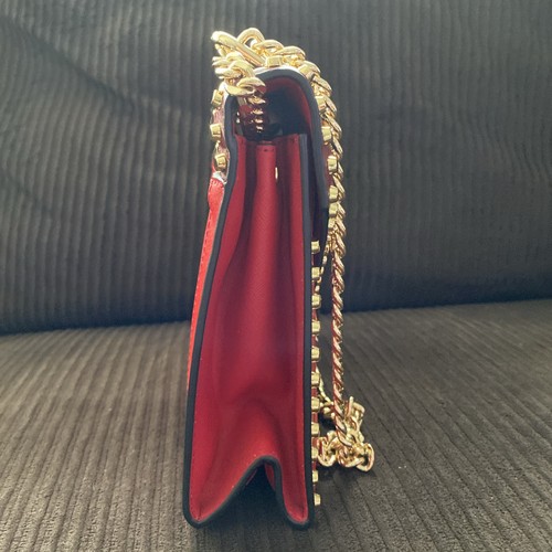 Michael Kors Whitney Studded Shoulder Bag - Bright Red Leather @331 - Picture 4 of 7