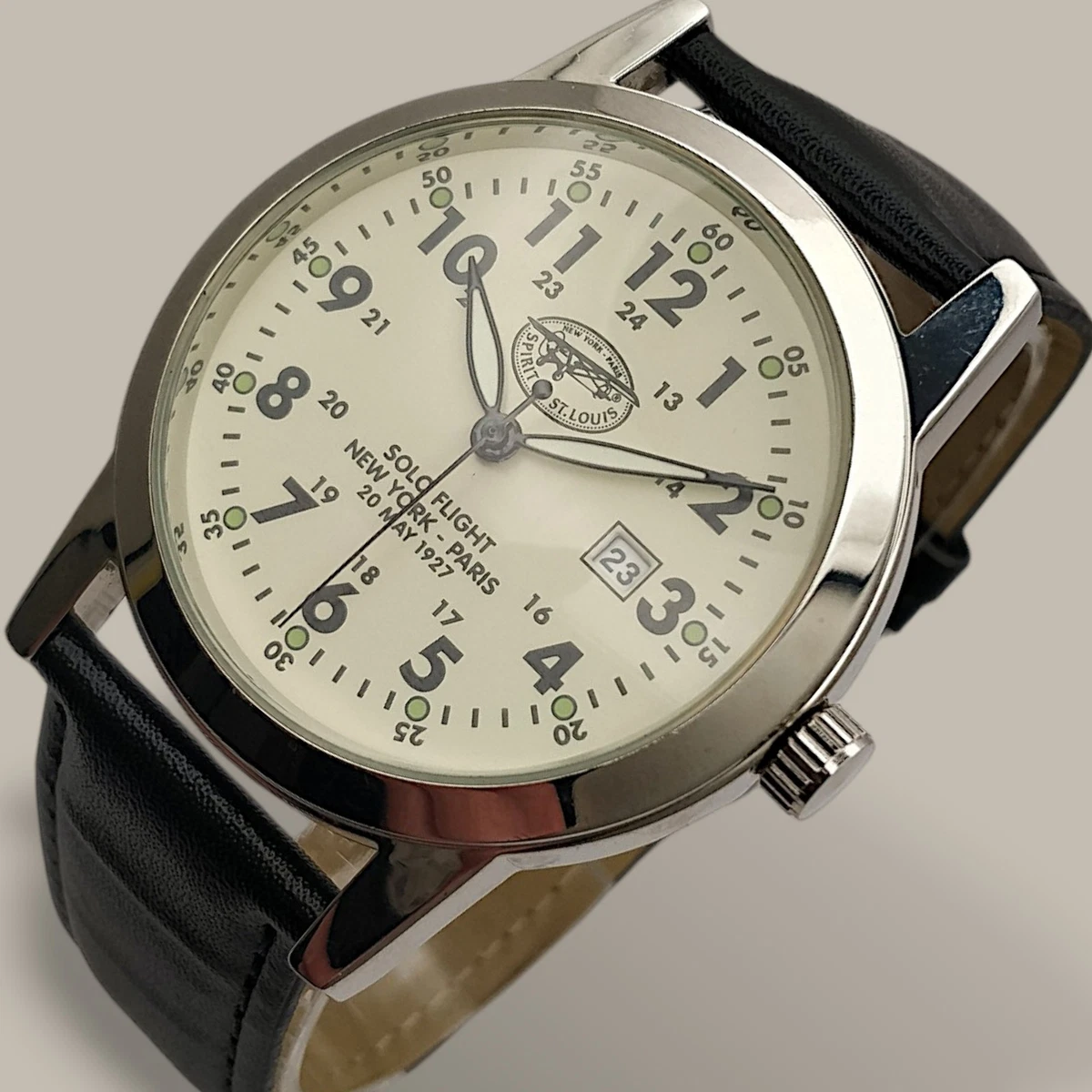 Spirit Orologio Uomo Al Quarzo SPGS-3003 – Cassa Argento, Quadrante Nero Solare, Cinturino In Acciaio Inossidabile, Movimento A Energia Solare, Garantito 1 Anno