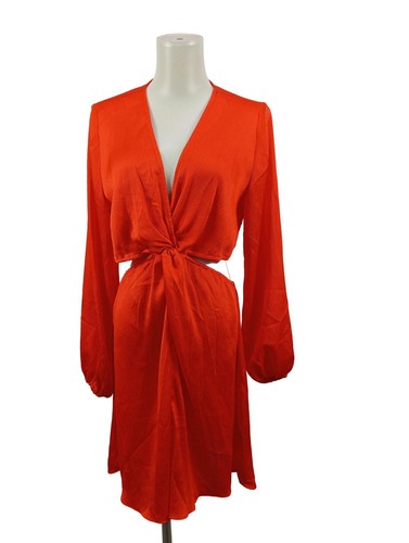 H&M Vestido cut out Mujeres Vestido Talla EU 38 rojo look casual - Imagen 5 de 5