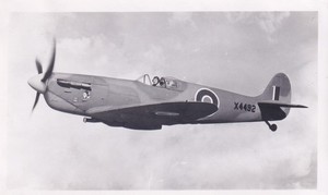 Wartime WWII RCAF Aeroplane Photo Supply BRITISH RAF SPITFIRE PRU FIGHTER 325