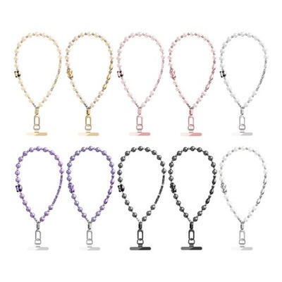 Trendy Multicolor Pearls Phone String with Ergonomic Design 280mm for Daily Use