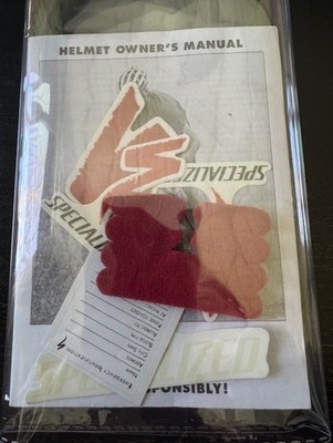 Specialized Helmet Owner's Manual Stickers Pads Kit Replacement Accessories New