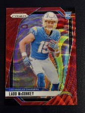 2024 Panini Prizm Football Ladd McConkey Red Wave Prizm /149 #365 RARE SSP QTY