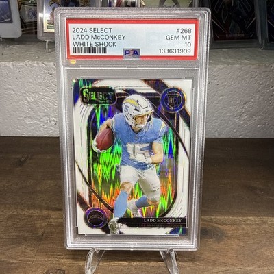 Ladd McConkey White Shock Select Rookie Chargers Psa 10
