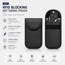Faraday Bag for Key Fob Car RFID Signal Blocking Pouch Protector Anti-theft