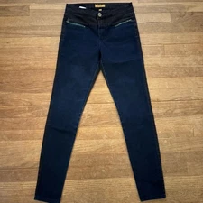 STS Blue black mid rise zipper pocket jeggings size 8 b14