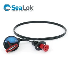 Flow‑Rite SeaLok Remote Drain Plug Kit – 8 ft Cable, Actuator & Plug, Boats.