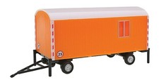 Herpa 076395 HO 4-Wheel Construction Site Trailer (Orange) #25