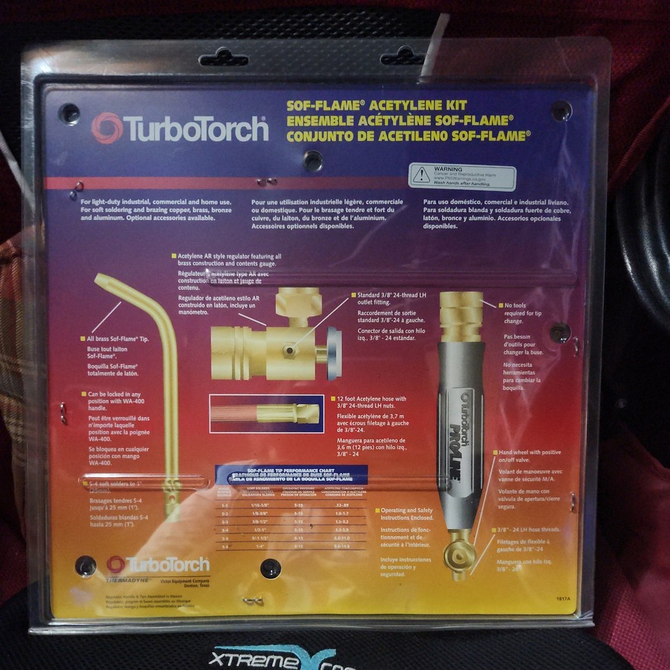 Kit Torche TurboTorch WSF-4 Sof-Flame - Pour Soudures Délicates Et Travaux De Précision - Réf. 0386-0090