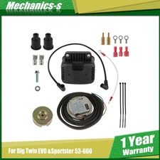 SINGLE FIRE PROGRAMMABLE IGNITION COIL KIT 53-660 FOR EVO BIG TWIN XL SPORTSTER