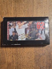 MARK McGWIRE 24K GOLD SIGNATURE 62 HOME RUN CARD Serial Numbered Rare