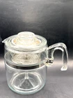 Vintage 1960s Pyrex Flameware 7759 H A-5 6-9 Cup Glass Percolator Coffee Pot