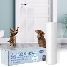 Door Scratch Protector, Clear Premium Furniture Guard, 196 x 8.4 Inch Cat Dog...