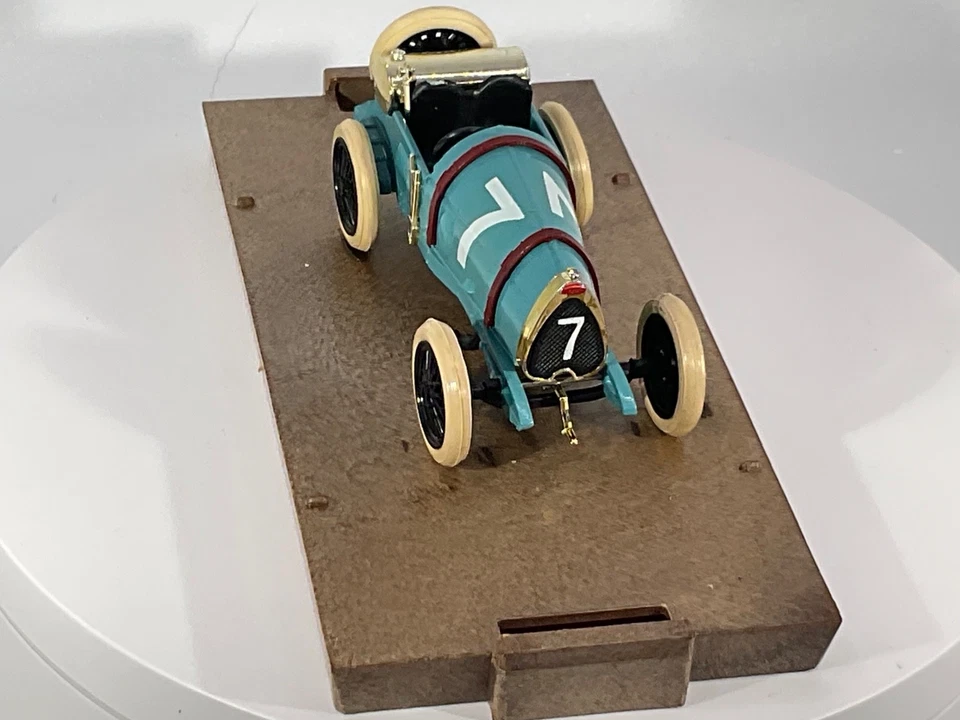1:43 BRUMM -Bugatti -BRESCIA Vintage Diecast Model Race Car Rare -1921 Blue #7 - Image 3 of 4