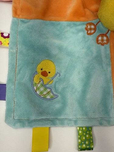 Mary Meyer Baby Taggies Chick Duck Lovey Security Blanket 13 Inch Colorful - Picture 3 of 11