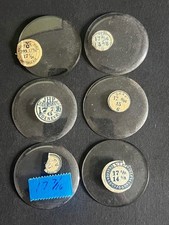 LOT OF 6 GLASS POCKET WATCH CRYSTALS SIZE 17 REPLACEMENT PARTS
