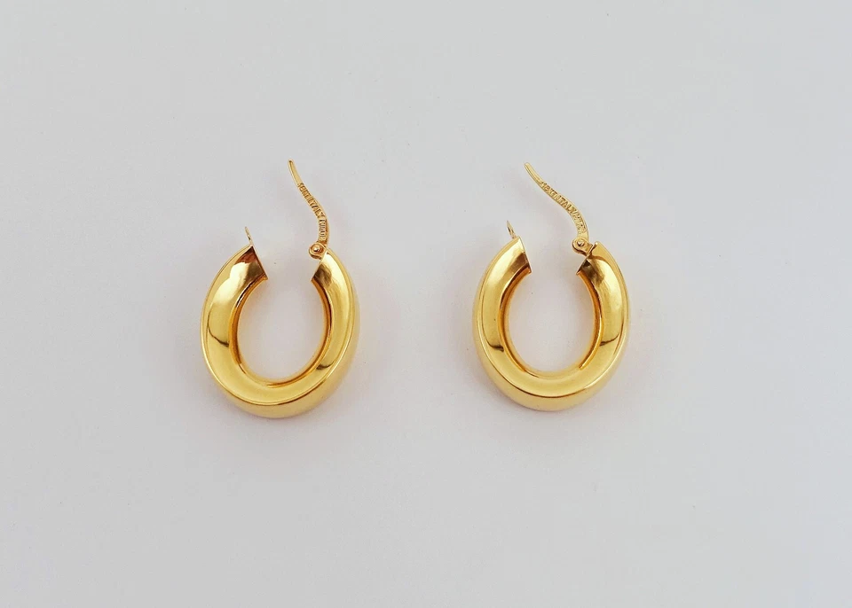 Ovale wunderschöne Creolen in 18 Kt/750 Gelbgold! - Bild 3 von 4