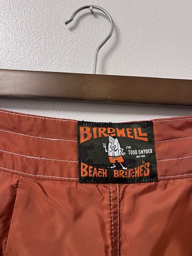 Birdwell Britches Orange Board Shorts / Swim Trunks Men’s 32in (Todd Snyder) - Picture 2 of 12