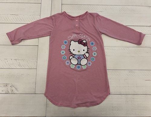 HELLO KITTY Sanrio Girls long sleeve nightgown/sleepwear Pink Pjs size 4/5 T