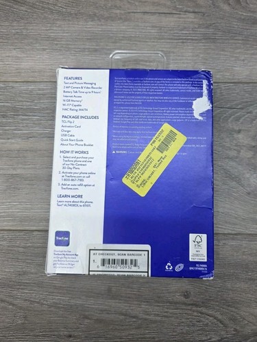 Tracfone TCL Flip 2 Black Prepaid Phone Locked to Tracfone Unlimited No Charger - Photo 3 sur 3