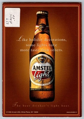 Advertising Postcard - Amstel Light, Beer