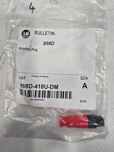 ALLEN BRADLEY 898D-418U-DM SHORTING PLUG NEW