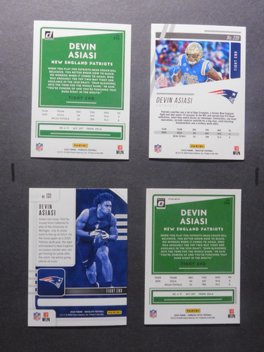 Devin Asiasi 4 Card ROOKIE Lot - Picture 2 of 2