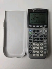 Ti-84 Plus Silver Edition Graphing Gray Calculator Battery Slide Cover Working