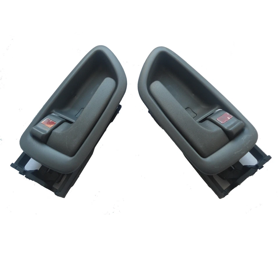 Manija de puerta gris interior izquierda derecha Toyota Sequoia Tundra Avalon 01-07 2 piezas Foto 2 de 4