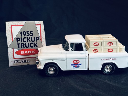 3 VTG 1993 ERTL Die Cast TRUCK Banks IGA GROCERY DELIVERY TRUCKS 2-1925 1-1955 - Picture 21 of 24