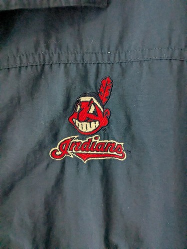Giacca a vento vintage Cleveland Indians Antigua golf uomo grande capo Wahoo - Foto 2 di 10