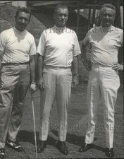 1969 Press Photo Golfers Bill Higgins, Chief Nugent And Jack Smith At Woodward