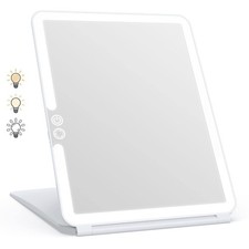 WEILY Portable Travel Mirror ，Foldable Makeup Mirror with 72 LED Lights W