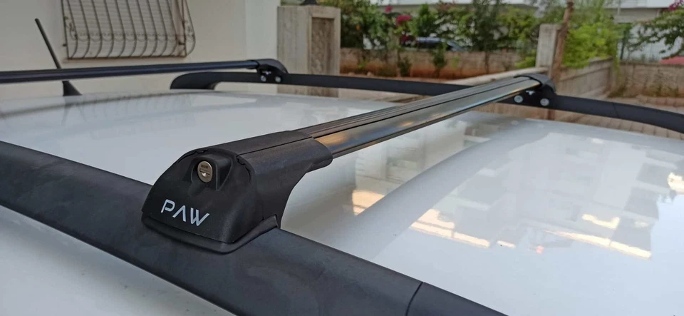 Barras transversais trilho elevado alumínio prata rack de teto Ford Expedition U324 (2007-2018) - Imagem 4 de 4