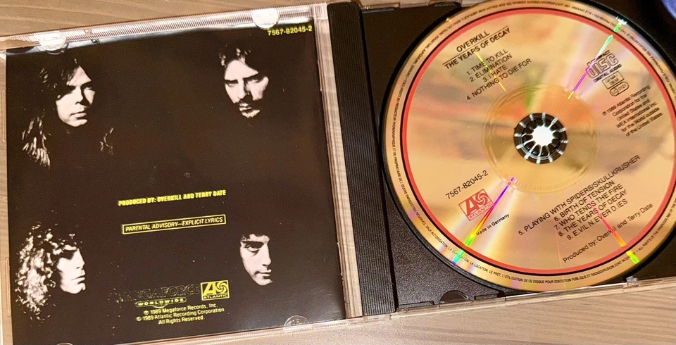 Overkill “The Years Of Decay” • NEW • Anthrax Slayer Sodom Kreator Death Angel - Bild 3 von 3