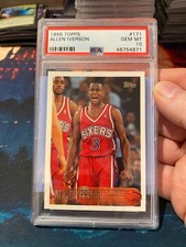 1996 Topps Allen Iverson PSA 10 Rookie Card. rookie card picture
