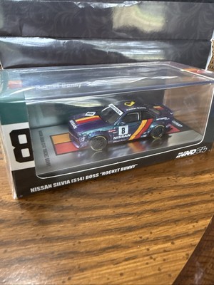 INNO 1:64 Purple Silvia S14 Rocket Bunny Boss #8 Magic Purple