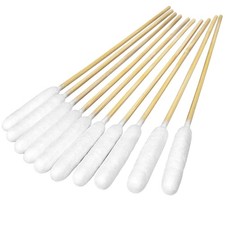 100 PCS Professional Dog Ear Cleaning Swabs - 6-inch Large Cotton Swabs, Gent...