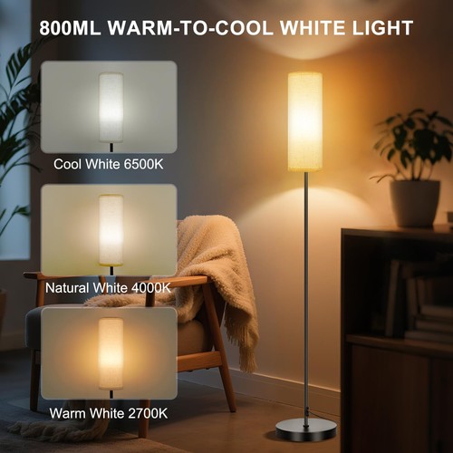 Floor Lamps for Living Room, Dimmable 3 Colors Temperature, Modern Corner Flo... - Picture 3 of 9