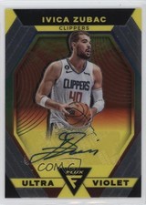2022-23 Panini Flux Ultraviolet Signatures Ivica Zubac #UVS-IVZ Auto 5b1