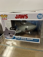 Funko Pop! Vinilo Super 6 pulgadas: Mandíbulas - Gran tiburón blanco con tanque de buceo (6 pulgadas)