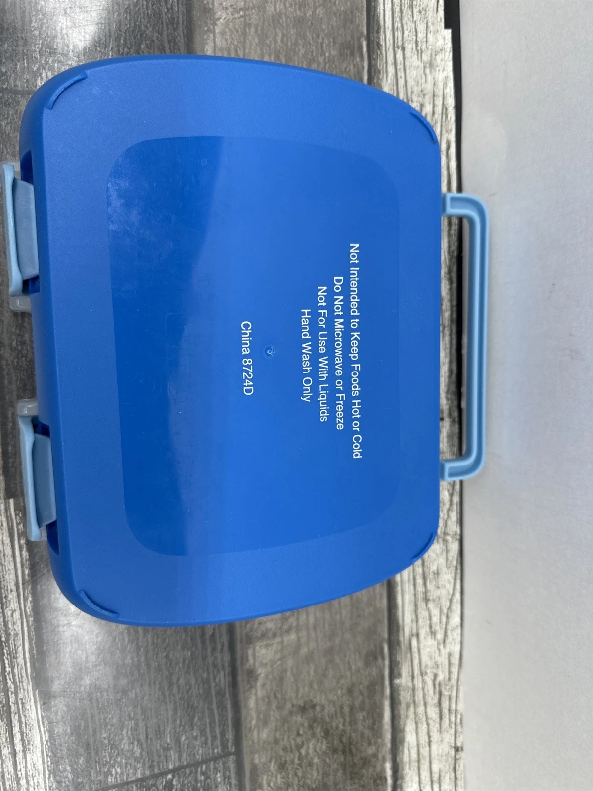 Kids & Adults Bento Lunch Box with Removable Tray and Handle - Blue  